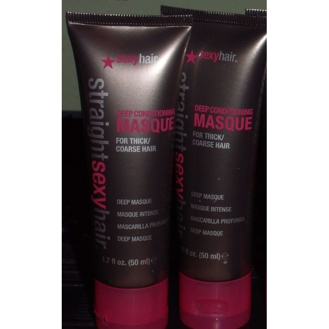 lot of (2) Straight Sexy Hair Deep Conditioning Mask by Sexy Hair, 1.7 Ounce ea