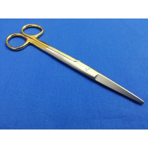 O.R GRADE MAYO DISSECTING SCISSORS 6.75" STR GOLD HANDLE SURGICAL INSTRUMENT