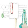 iDesign Classico Wall Mount Accessory Organizer, White