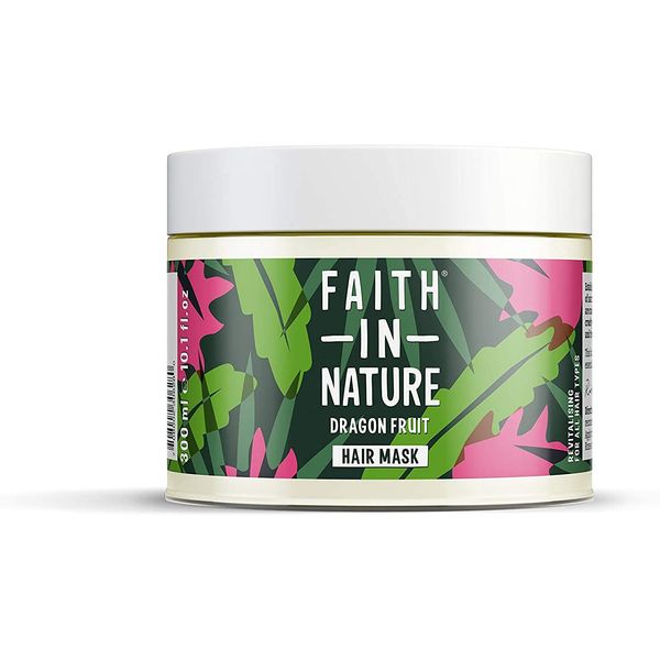 Faith in Nature Natural Dragon Fruit Hair Mask, Revitalising, Vegan & Cruelty Free, Parabens and SLS Free, For All Hair Type, 300ml