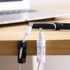 Clearhill 100 Cable Clips, Wall Wire Brackets, Adhesive Cable Clips Keep Cables Clean Under Tables, Cars, Computers (Black)