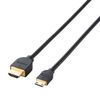 Elecom DH-HD14EM20BK Mini HDMI Cable, 6.6 ft (2 m), 4K x 2K Compatible, Black