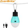 EverBrite Rechargeable Camping LED Bulb 3 Lighting Modes USB LED Tent Light Blue