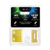 StyleCraft Replacement Fixed Gold Titanium Faper Blade Set | SC525G