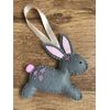 Felt Easter decoration, handmade Easter home decor, wreath with flowers