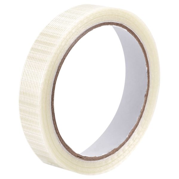 Uxcell Filament Strapping Tape, 22mm x 20M, 5.3mil Tempered Glass Fiber Tape, Clear