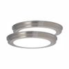13 In. Brushed Nickel Selectable CCT Color Changing LED round Ceiling Flush Moun