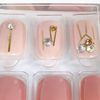 imPress Press On Nails Square Short Length Beige Nude Gems