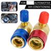2x AC Quick Connector Adapter ACME Coupler Auto A/C Manifold Gauge Low/High Size