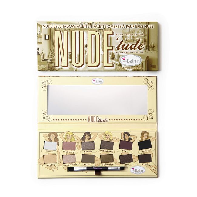 NUDE 'tude Eyeshadow Palette, Naughty, 12 Neutral Shades