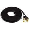 kenable FLAT CAT7 FTP Shielded 600MHz 10Gbps Ethernet LAN Cable RJ45 10m Black