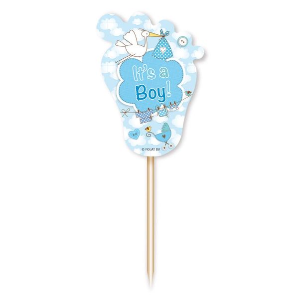 Folat 63634 Birth Party Pickers It’s a boy, Blue