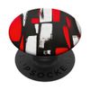 Cool Abstract Punk Black, Red & White Geometric Effect PopSockets Adhesive PopGrip