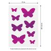 CraftStar Butterfly Stencil Set - A4 Stencil Sheet with 8 Butterfly Templates