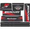 MERCRUISER  BRAVO ONE ORIGINAL COLORS  W/GRAY RAMS STICKER SET