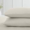Bianca 200 Thread Count Cotton Percale Standard Pillowcase Pair Natural