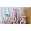 60" Cat Tree Cando Tower Activity Center Play House Sturdy for Cat Pet Sleeping