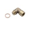 SHLPDFM Angle 90° Lambda O2 Oxygen Sensor Extender M18x1.5 Spacer for decat hydrogen brass