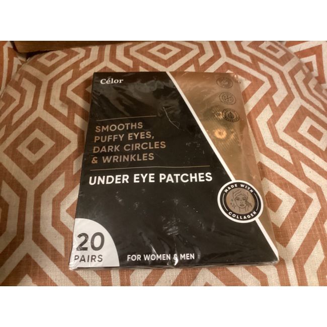 Under Eye Patches For Puffy Eyes Dark Circles & Wrinkles ~20 Pairs Celor Read