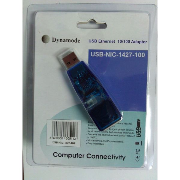 Dynamode USB-NIC-1427-100 - Network adapter - USB - EN, Fast EN - 10Base-T, 100Base-TX