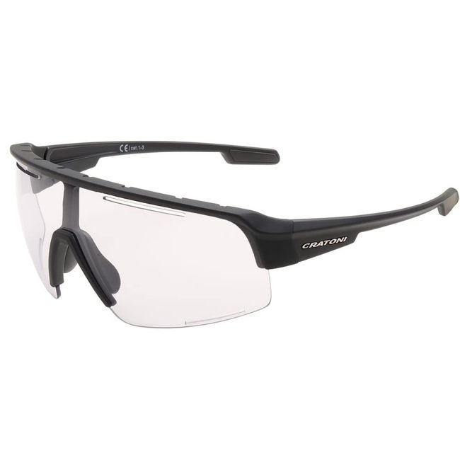 Cratoni C-Matic NXT Photochromic Fahrradbrille Sportbrille Sonnenbrille (schwarz-rot)