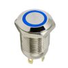 ESUPPORT 12mm Blue LED Light 2A Momentary Push Button Switch Stainless Waterproof Car Boat