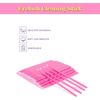 200Pcs Disposable Eyelash Brushes, Pink Micro Brushes, Applicator Eyelash Brushes for Eyelashes Extensions