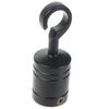 24mm Black Decking Rope Hook End & Plate Rope Post Fitting Rope End Fixing