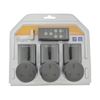 Mercury 350.113 | Remote Control Mains Socket Adaptors | Set of 3, Black