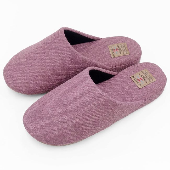 Okumura AA6018PU Slippers, For Guests, Non-Slip, Lightweight, Washable, Noise-Resistant, Medium, Purple, Old Standard, Soft