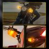 4PCS Motorcycle Led Turn Signal Indicator Blinker Amber Lights Universal Durable