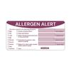 Hygiplas Removable Allergen Food Prep Label 4x2'' (Roll 250)