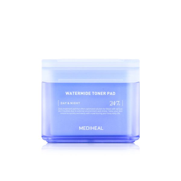 Mediheal Watermide Moisture Toner Pad 100 Sheets Soothes Sensitive Skin