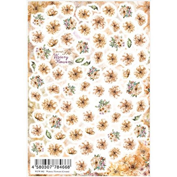 Watery Flowers (Cream)