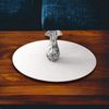 Servewell Round Worktop Savers - Acrylic Matt Moonlight White 30cm