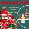 CocCCoon Ghost 3D LED Night Light for Indoor Decorations - Flickering Campfire Flame Xmas Nightlight