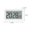 Folpus Digital Clock/Desk Clock/Snooze/12/24H Timer/Mini Clock/Count-Up & Down Timer for Kids Beside Desk Clock, White