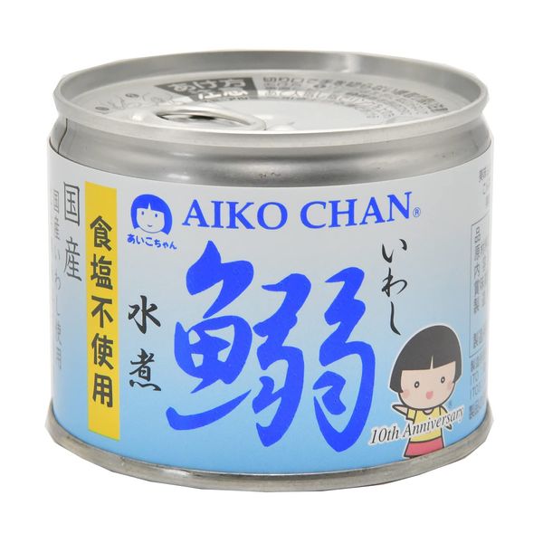 Ito Foods Aiko-chan Boiled Sardinizu, Salt Free, 6.7 oz (190 g) x 4 Packs