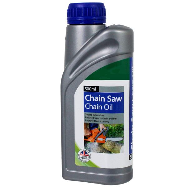 SPARES2GO Universal Chainsaw Chain Oil Lubricant (500ml)