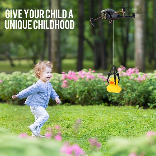 Drone Grasping & Airdrop System - Mantis Mechanical Claw Hook Grabber with Payload Release Compatible with Dji Mavic 3 Classic/Pro/Air 3S/2S/Mini 4 Pro/3/2 SE, Intelligent Transport Delivery Kit for Rescue, Fishing, Fixed-Point Drop Accessories