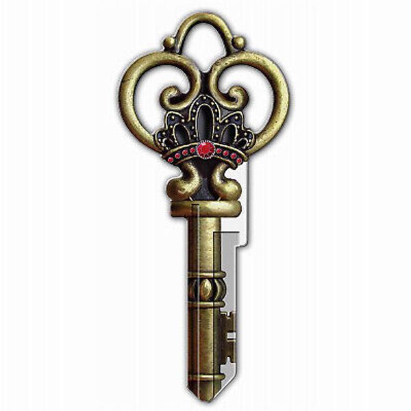 LUCKY LINE B146S Key Blank Key Shapes Skeleton House Double Multicolored