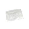 14 Clear Plain plastic Smooth Hair Clips/Combs 2 3/4" LONG