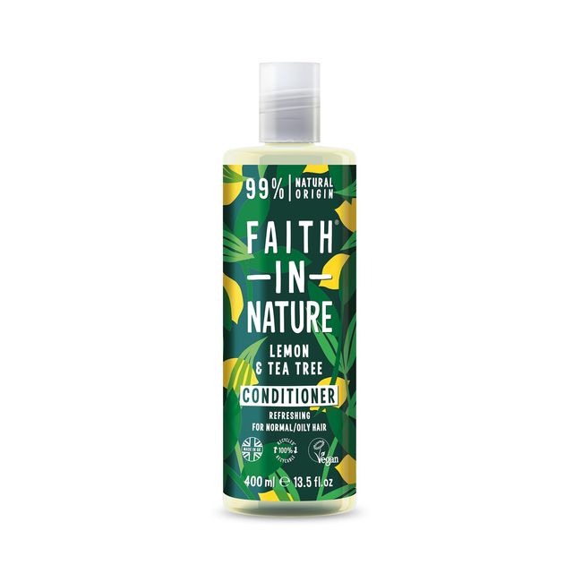 FAITH IN NATURE %99 Doğal Dengeleyici Saç Bakım Kremi Normal & Yağlanmaya - Kepeğe Meyilli Saçlar İçin (Biberiye, 400 ml)