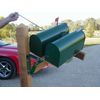 Swing Pivoting, moveable, gravity self centering mailbox hinge, pivots both ways