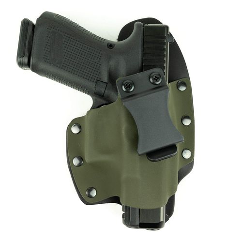 OD Green IWB Hybrid Concealed Carry Holster (Left-Hand, for Taurus 4510 PD Poly, Judge Public Defender)