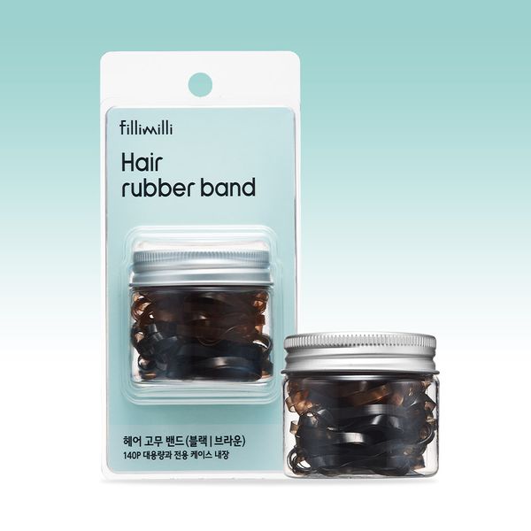 FiliMili Hair Rubber Band 140P Black/Brown