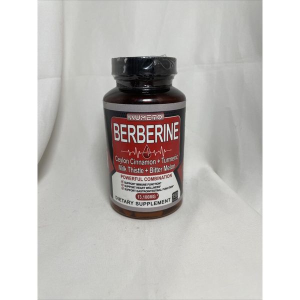 Aumeto Berberine 150 Caps Immune, Heart, & Gastrointestinal Function Exp 05/2026