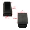 sourcingmap Plastic Rectangle Blanking End Tubing Cap Insert Bung 50mm x 25mm 4 Pcs Black