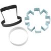 Wilton Christmas Snowman Metal Cookie Cutter Set