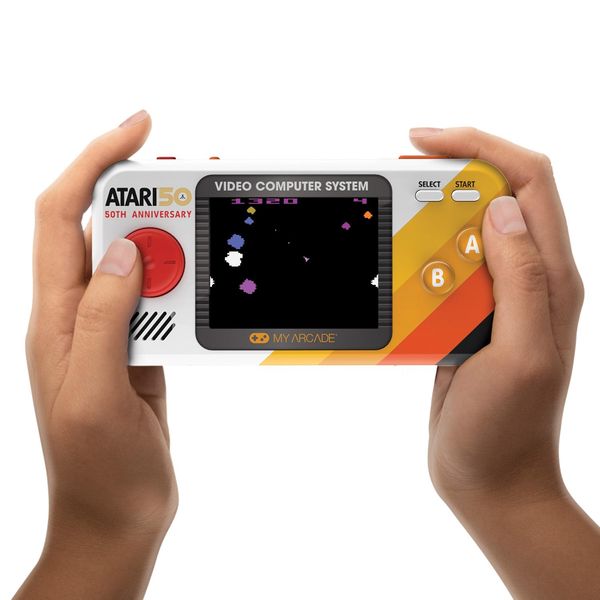 My Arcade Atari Pocket Player Pro: Portable Video Game System with 100 Games, 2.75" Color Display, Ergonomic Design